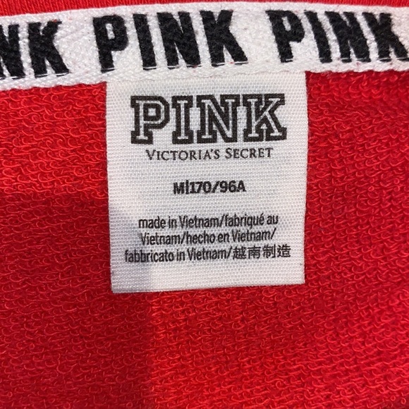 PINK Red SweatShirt - MEDIUM - Picture 3 of 4